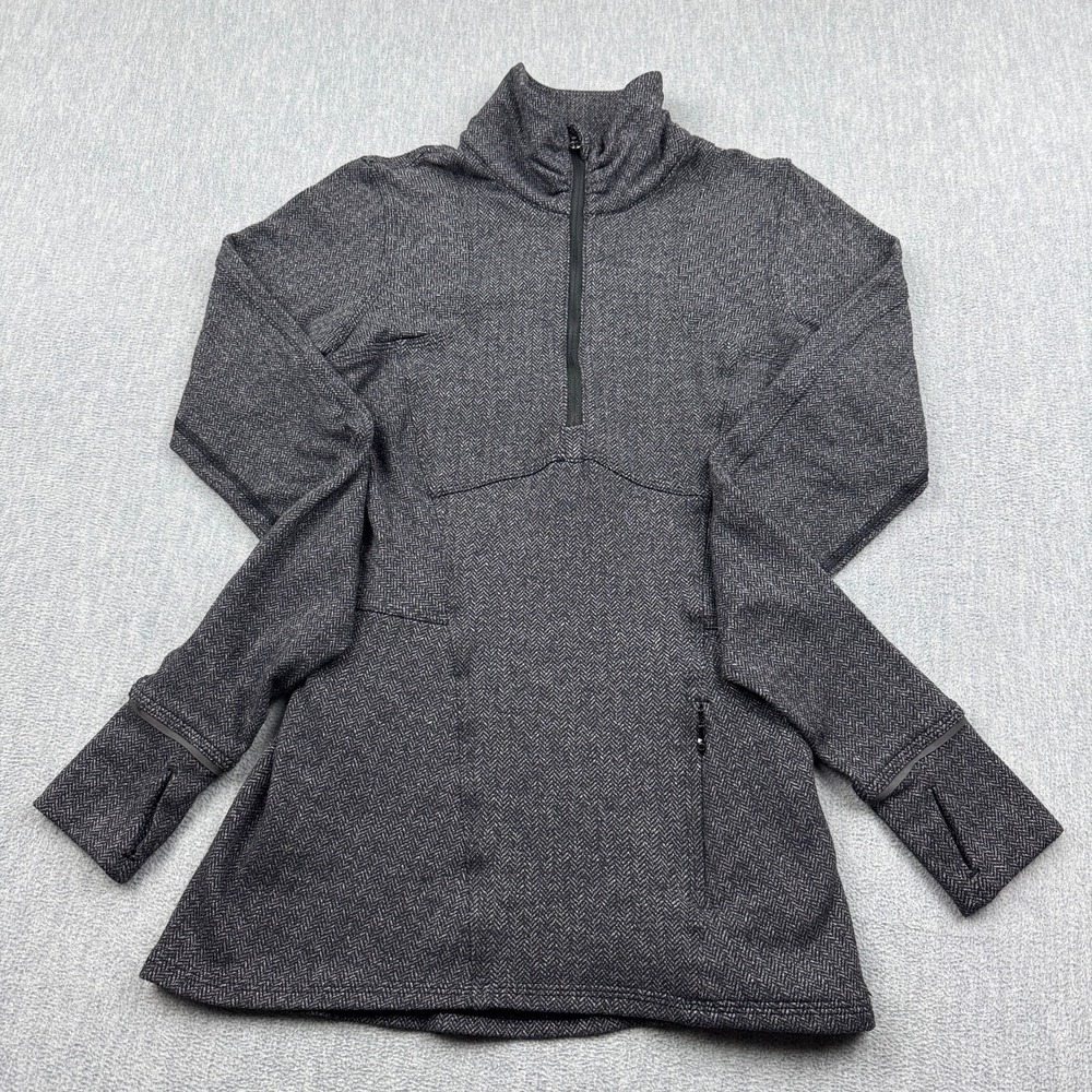 Lululemon Pullover Women 2 Gray Kanto Catch Me 1/2 Zip Pockets Workout Running